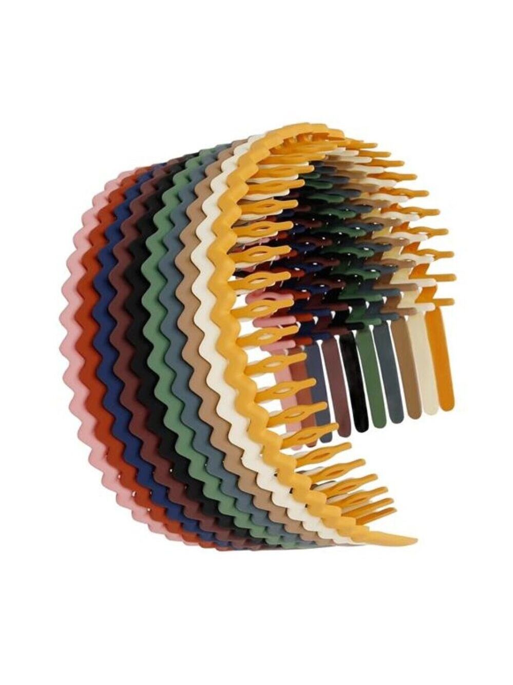 Thin hair bands with teeth non slip headbands for women girls teens 10 pack